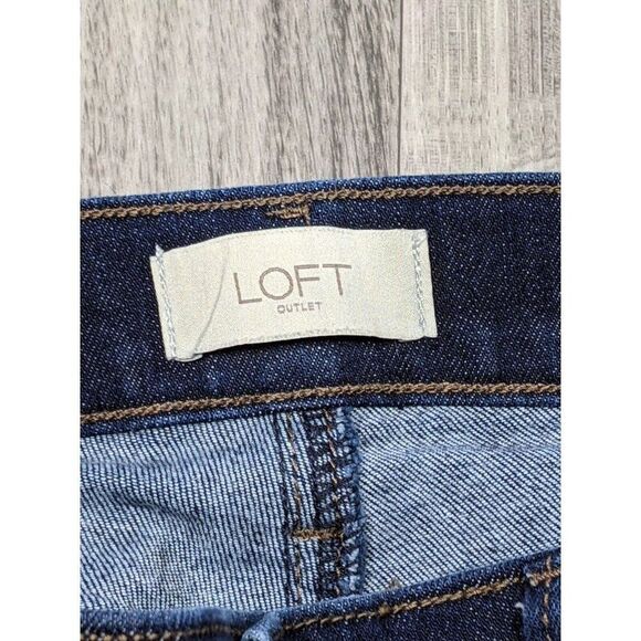 (3/$35) Loft Outlet Womens Size 0 Pockets Modern Skinny Denim Blue Jeans - Picture 4 of 11